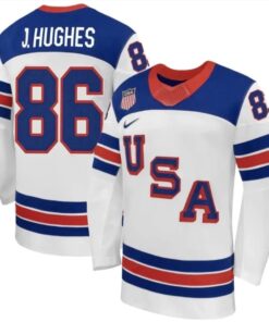Jack Hughes Jersey Team USA Winter Olympics 2026 Hockey Premium STITCHED