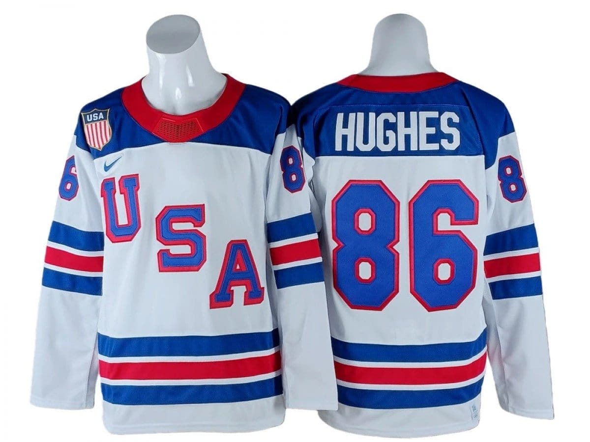 Jack Hughes Jersey #86 Winter Olympics Team USA 2026 Hockey Stitched - Image 2