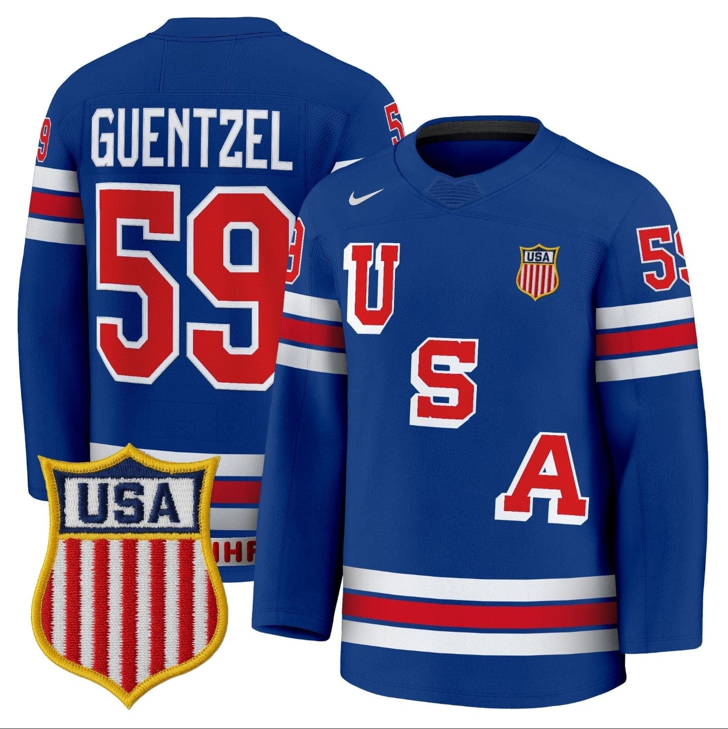 JakeGuentzelJersey 59USAOlympic2026PremiumHockeyStitched