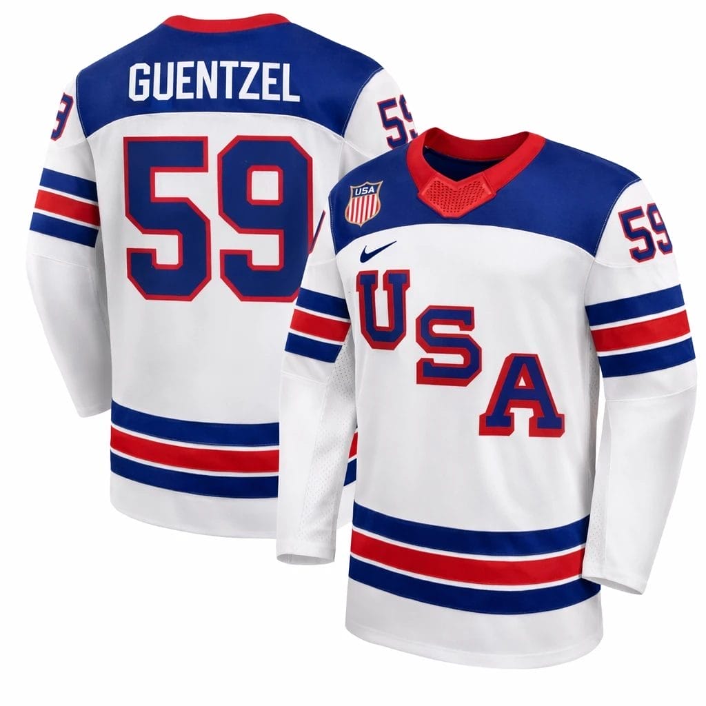 Jake Guentzel Jersey Team USA Winter Olympics 2026 Hockey Premium STITCHED - Image 2