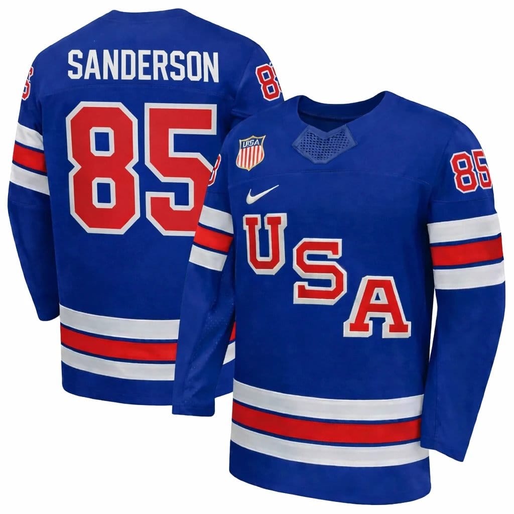 Jake Sanderson Jersey Team USA Winter Olympics 2026 Hockey Premium STITCHED