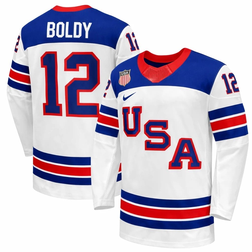 Matt Boldy Jersey Team USA Winter Olympics 2026 Hockey Premium STITCHED - Image 2