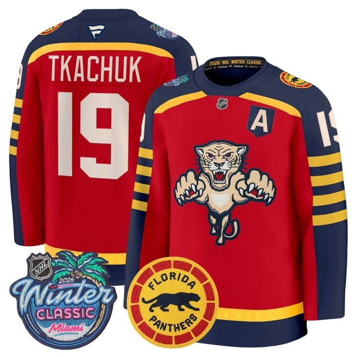 Matthew Tkachuk Jersey #19 Florida Panthers 2026 Winter Classic Premium Stitched