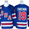 Matthew Tkachuk Jersey 19 Winter Olympics Team USA 2026 Hockey Stitched Blue