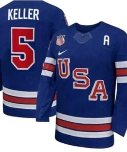 Megan Keller Jersey Team USA Winter Olympics 2026 Hockey Premium STITCHED Blue