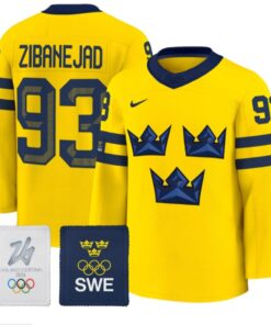 Mika Zibanejad Jersey #93 Sweden Olympic 2026 Premium All Stitched