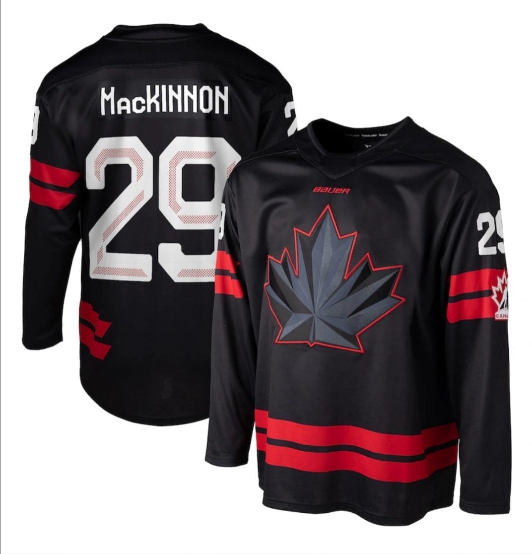 Nathan MacKinnon Jersey #29 Team Canada 2026 Winter Olympics Stitched Black