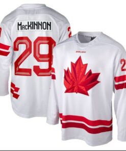 Nathan MacKinnon Jersey #29 Team Canada 2026 Winter Olympics Stitched White