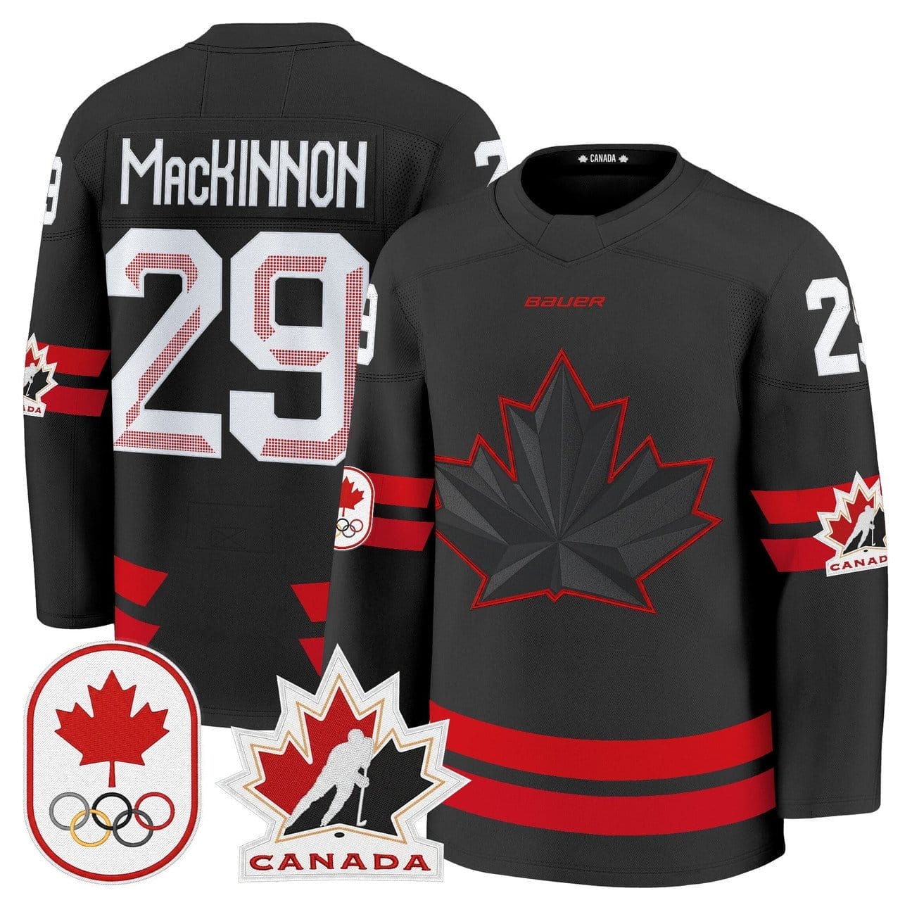 Nathan MacKinnon Jersey #29 Canada Olympic Premium Hockey Stitched