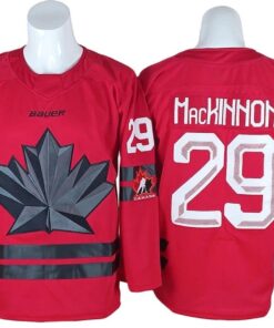 Alternative view of Nathan MacKinnon Jersey #29 Winter Olympics Team Canada 2026 Stitched
