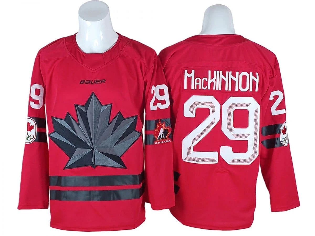 Nathan MacKinnon Jersey #29 Winter Olympics Team Canada 2026 Stitched - Image 2