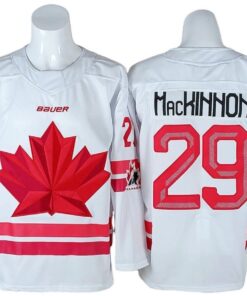Nathan MacKinnon Jersey 29 Winter Olympics Team Canada 2026 Stitched White