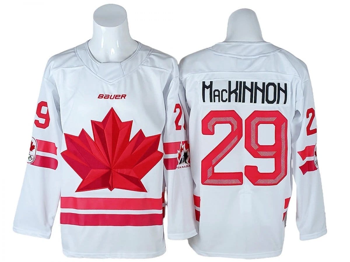 Nathan MacKinnon Jersey #29 Winter Olympics Team Canada 2026 Stitched - Image 3
