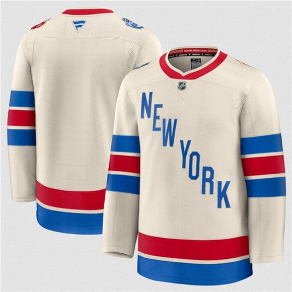 NewYorkRangersBlankCream2026WinterClassicStitchedHockeyJersey