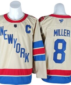 New York Rangers #8 J.T. Miller Beige 2026 NHL Winter Classic Jersey