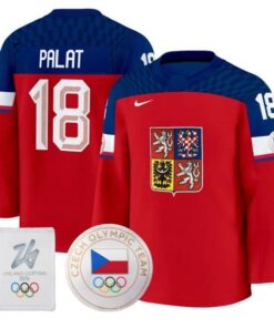 Ondrej Palat Jersey #18 Czechia Olympic 2026 Premium Hockey All Stitched