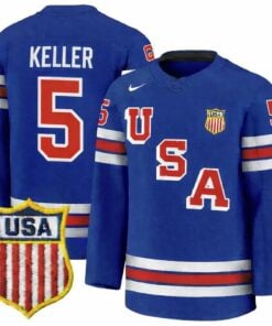 Megan Keller Jersey #5 Team USA Winter Olympics 2026 Hockey Premium STITCHED Blue