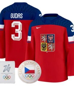 Radko Gudas Jersey #3 Czechia Olympic 2026 Premium Hockey All Stitched