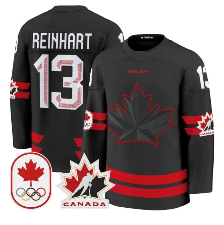 Sam Reinhart Jersey #13 Canada Olympic 2026 Premium Hockey All Stitched
