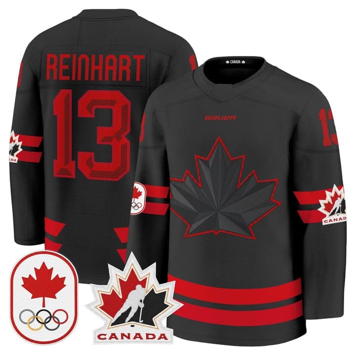 Sam Reinhart Jersey #13 Canada Olympic Premium Hockey 2026 Stitched