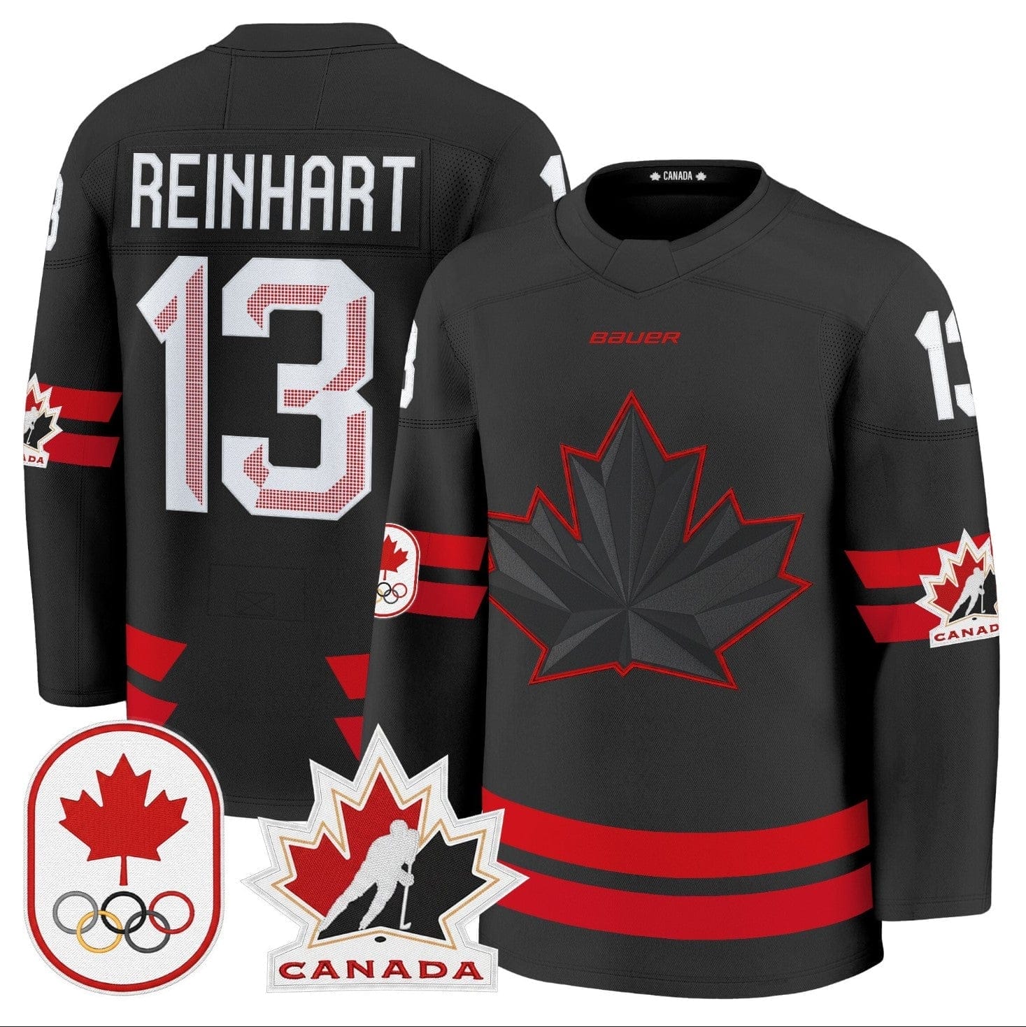 Sam Reinhart Jersey 13 Canada Olympic Premium Hockey Stitched Black 2dfc1eaa d159 44f9 a1ae d6d19725ef41