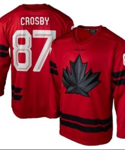 Sidney Crosby Jersey #87 Team Canada Hockey 2026 Winter Olympics Stitched Red