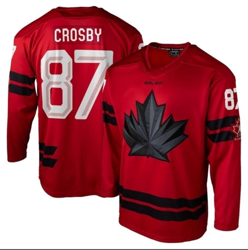 SidneyCrosbyJersey 87TeamCanadaHockey2026WinterOlympicsStitchedRed