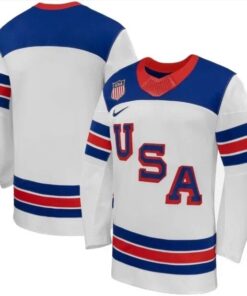 Team USA Winter Olympics 2026 Hockey Jersey Blank White All STITCHED