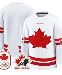 Team Jersey Blank Canada Olympic 2026 Premium Hockey All Stitched White