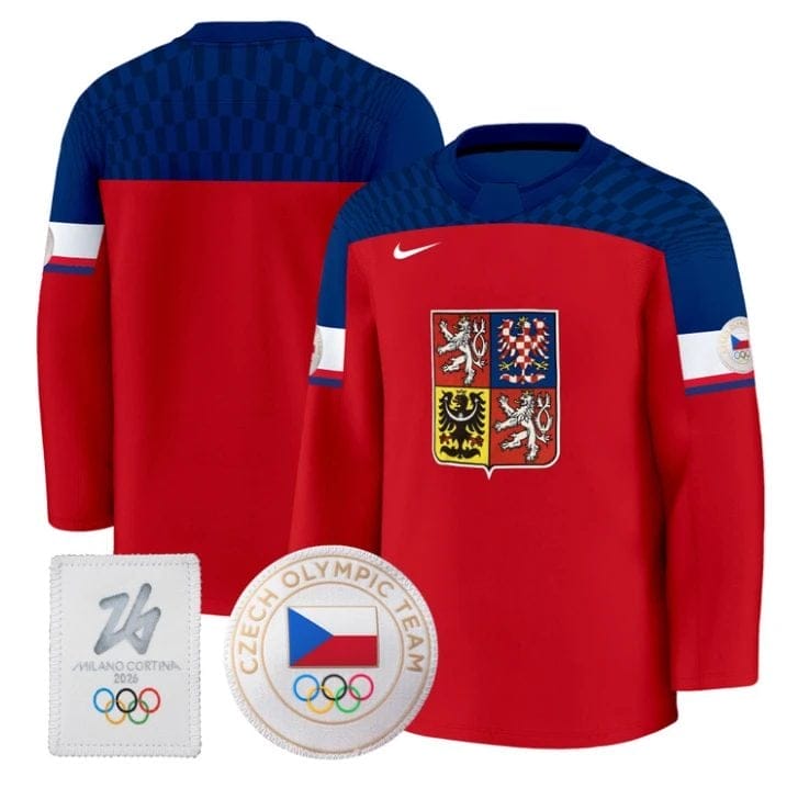 Team Jersey Blank Czechia Olympic 2026 Premium Hockey All Stitched Red