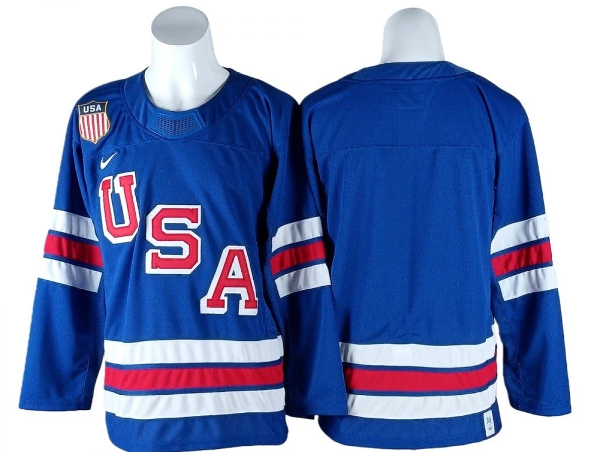 Team Jersey Blank Winter Olympics Team USA 2026 Hockey Stitched