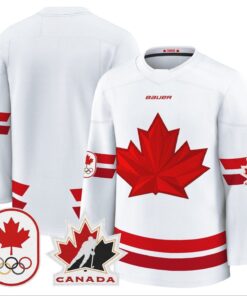 Team Jersey Canada Olympic Premium Hockey Stitched White