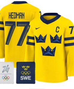 Victor Hedman Jersey #77 Sweden Olympic 2026 Premium All Stitched