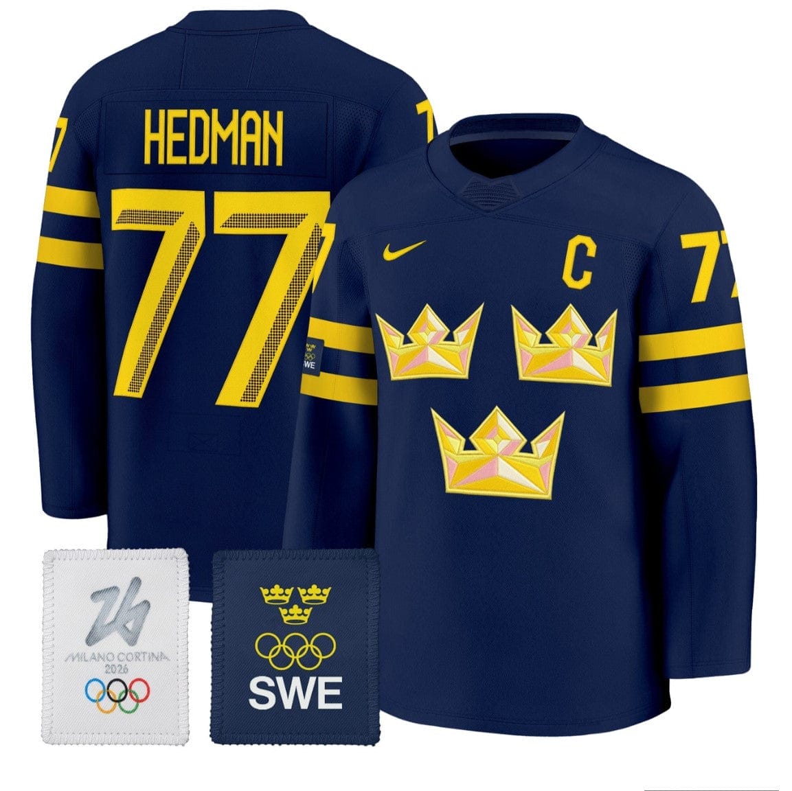 Victor Hedman Jersey #77 Sweden Olympic 2026 Premium All Stitched - Image 2