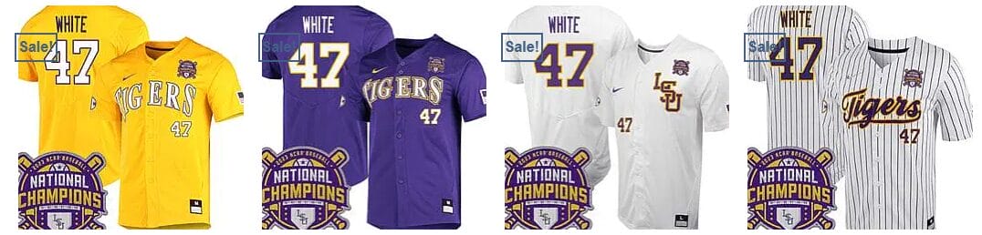Tommy White Jersey Lsu Tigers