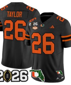 Miami Hurricanes 2026 CFP Final & Florida Patch Vapor Limited Jersey - All Stitched