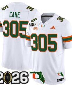 Miami Hurricanes 2026 CFP Final & Florida Patch Vapor Limited Jersey - All Stitched