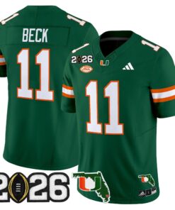 Miami Hurricanes 2026 CFP Final & Florida Patch Vapor Limited Jersey - All Stitched