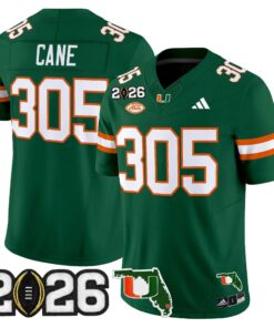 Miami Hurricanes 2026 CFP Final & Florida Patch Vapor Limited Jersey - All Stitched