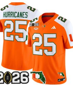 Miami Hurricanes 2026 CFP Final & Florida Patch Vapor Limited Jersey - All Stitched