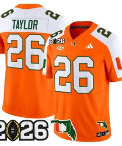 Miami Hurricanes 2026 CFP Final & Florida Patch Vapor Limited Jersey - All Stitched
