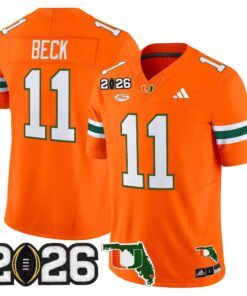 Miami Hurricanes 2026 CFP Final & Florida Patch Vapor Limited Jersey - All Stitched