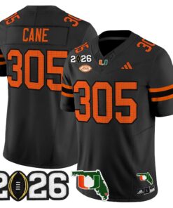 Miami Hurricanes 2026 CFP Final & Florida Patch Vapor Limited Jersey - All Stitched