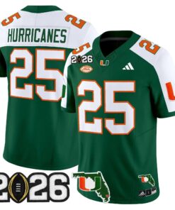 Miami Hurricanes 2026 CFP Final & Florida Patch Vapor Limited Jersey - All Stitched