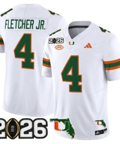 Miami Hurricanes 2026 CFP Final & Florida Patch Vapor Limited Jersey - All Stitched