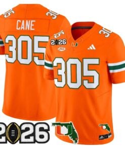 Miami Hurricanes 2026 CFP Final & Florida Patch Vapor Limited Jersey - All Stitched