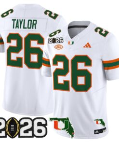 Miami Hurricanes 2026 CFP Final & Florida Patch Vapor Limited Jersey - All Stitched