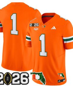 Miami Hurricanes 2026 CFP Final & Florida Patch Vapor Limited Jersey - All Stitched
