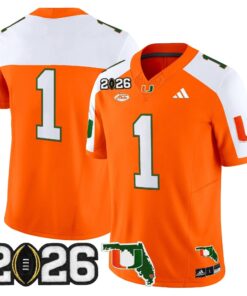 Miami Hurricanes 2026 CFP Final & Florida Patch Vapor Limited Jersey - All Stitched