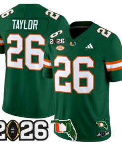 Miami Hurricanes 2026 CFP Final & Florida Patch Vapor Limited Jersey - All Stitched